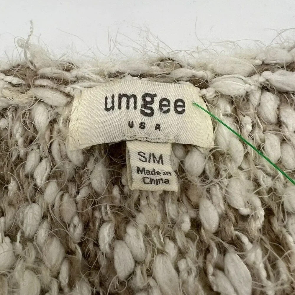 Umgee Eyelash Chunky Knit Short Sleeve Sweater Size S/M